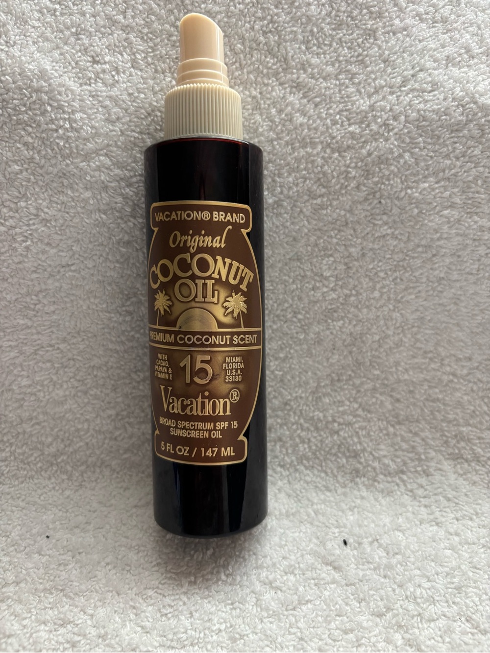 New vacation brand original coconut oil spf 15  sunscreen oil